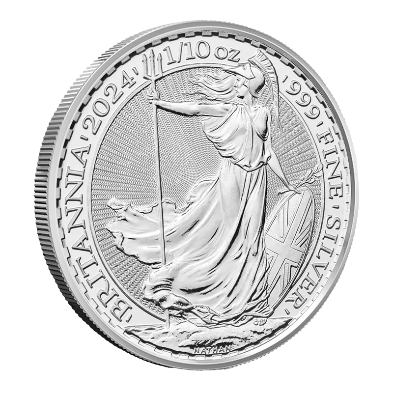 Image pour Pièce d’argent Britannia de 1/10 oz (2024) à partir de Métaux précieux TD